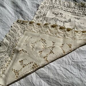 Vintage Handmade cotton crochet lace Doily
